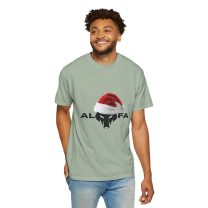 Maglietta unisex Holiday Spirit con grafica Babbo Natale