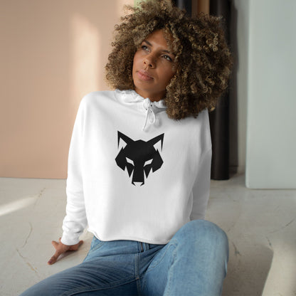 Felpa con cappuccio corta da donna Wolf Graphic - Abbigliamento streetwear elegante e grintoso