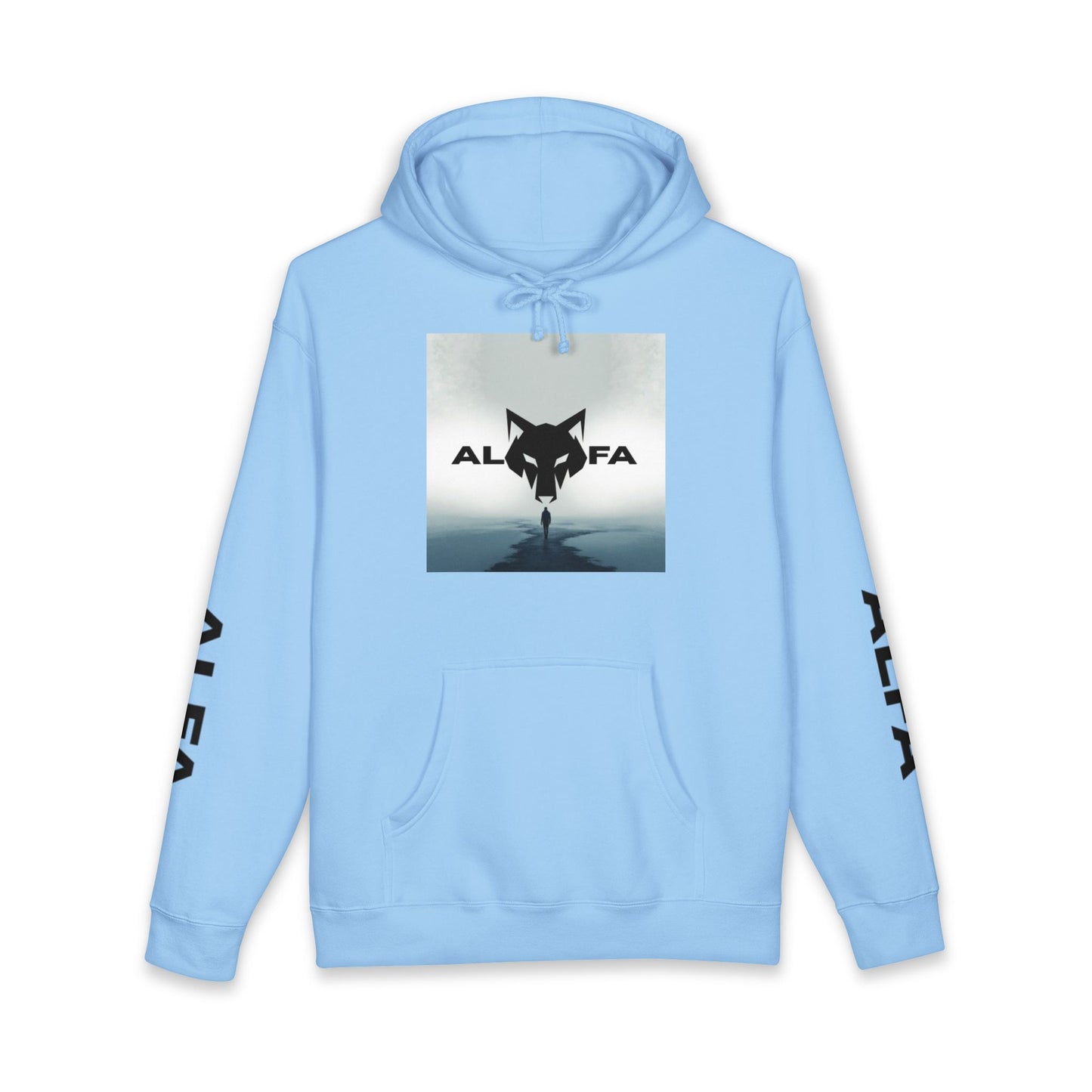 Felpa con cappuccio pesante unisex Alfa Wolf - Abbigliamento elegante e comodo