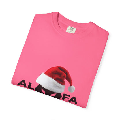 Maglietta unisex Holiday Spirit con grafica Babbo Natale