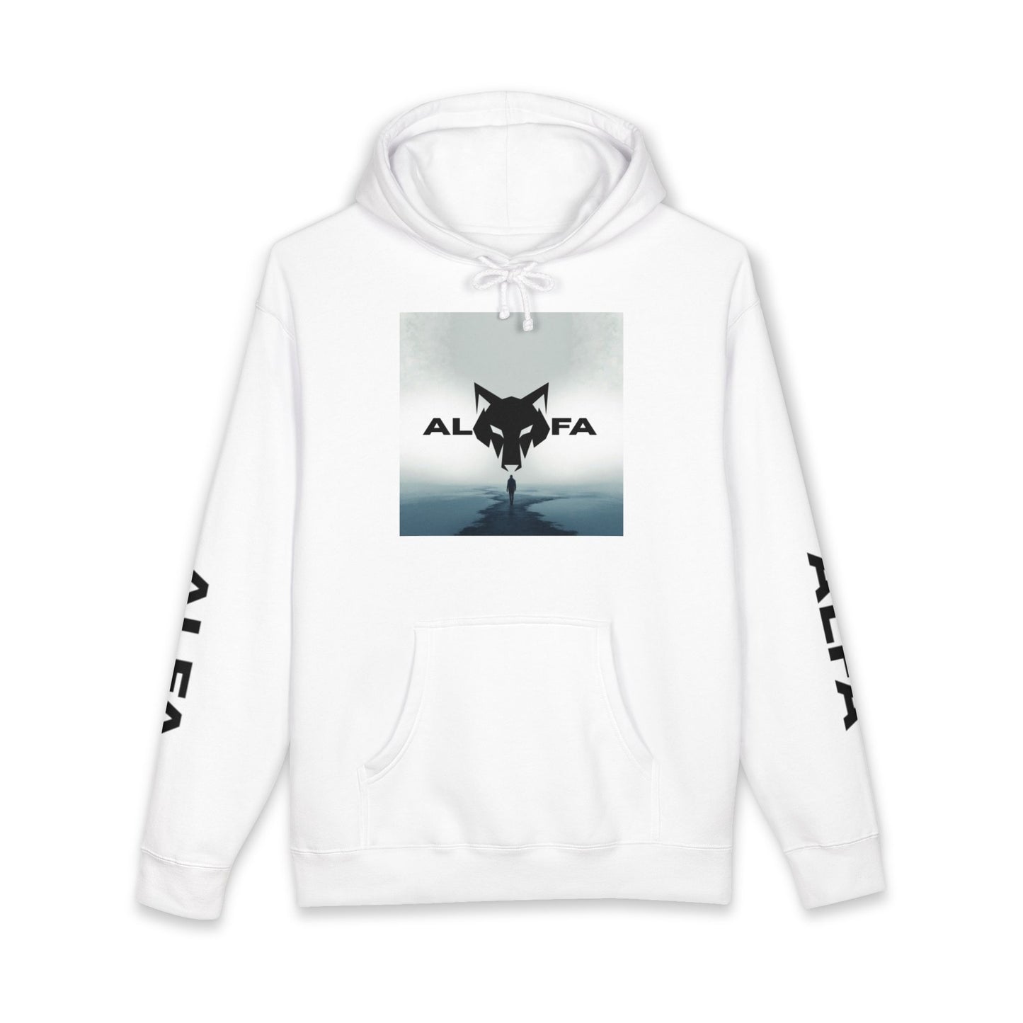 Felpa con cappuccio pesante unisex Alfa Wolf - Abbigliamento elegante e comodo