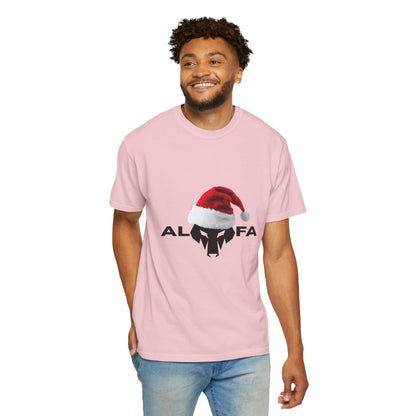 Maglietta unisex Holiday Spirit con grafica Babbo Natale