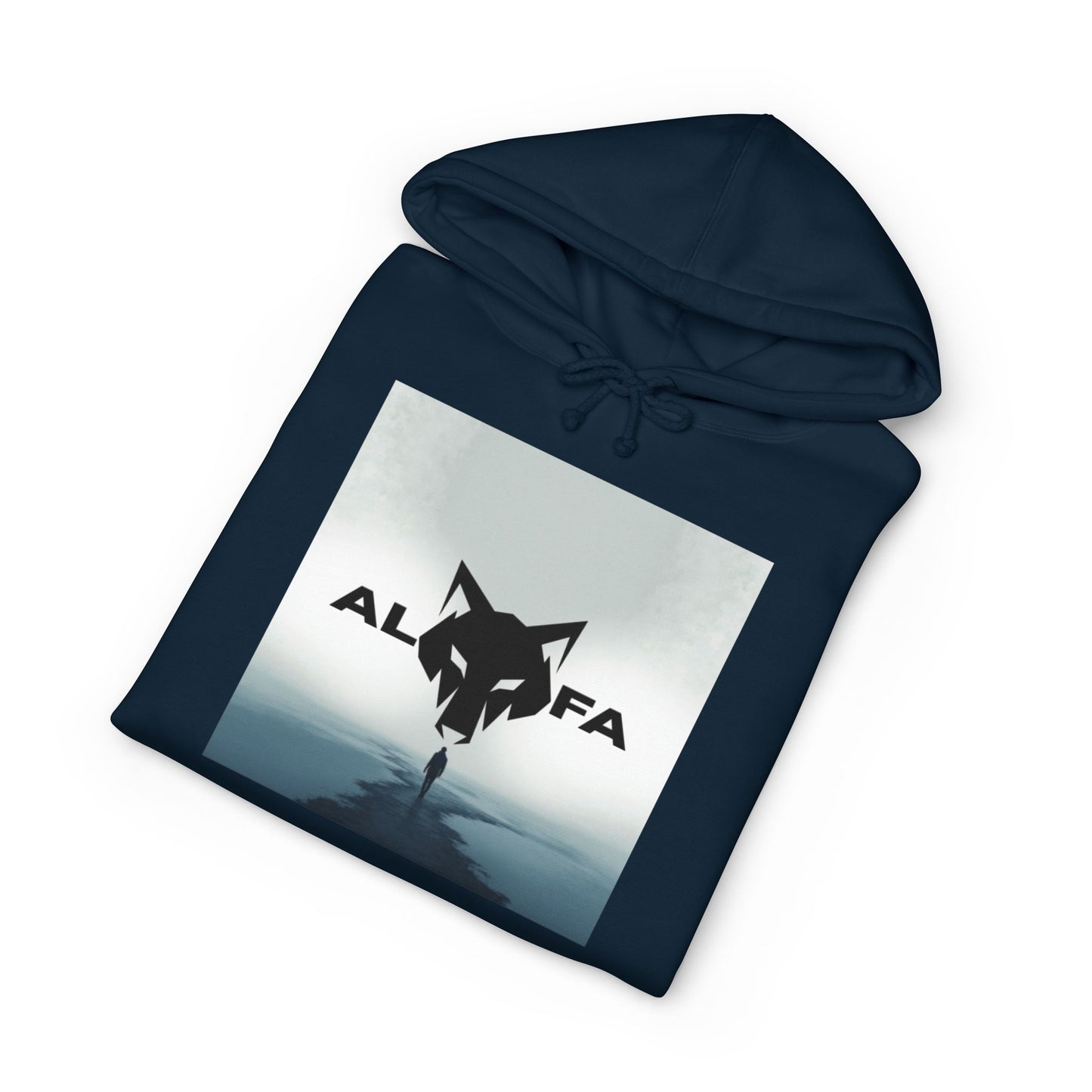 Felpa con cappuccio pesante unisex Alfa Wolf - Abbigliamento elegante e comodo