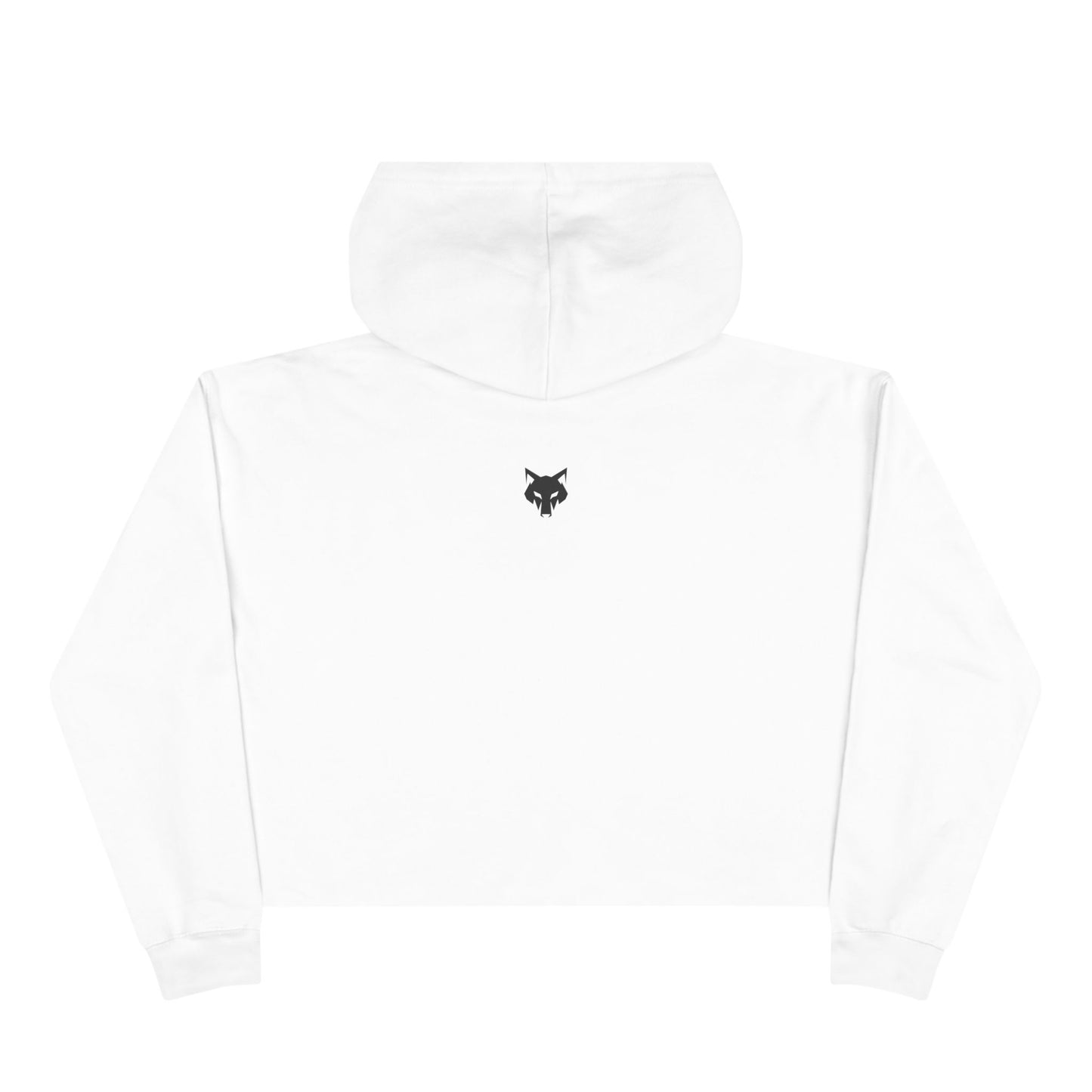 Felpa con cappuccio corta da donna Wolf Graphic - Abbigliamento streetwear elegante e grintoso