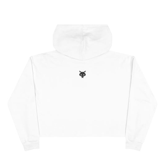 Felpa con cappuccio corta da donna Wolf Graphic - Abbigliamento streetwear elegante e grintoso