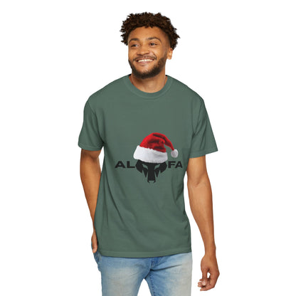 Maglietta unisex Holiday Spirit con grafica Babbo Natale