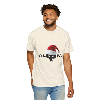 Maglietta unisex Holiday Spirit con grafica Babbo Natale