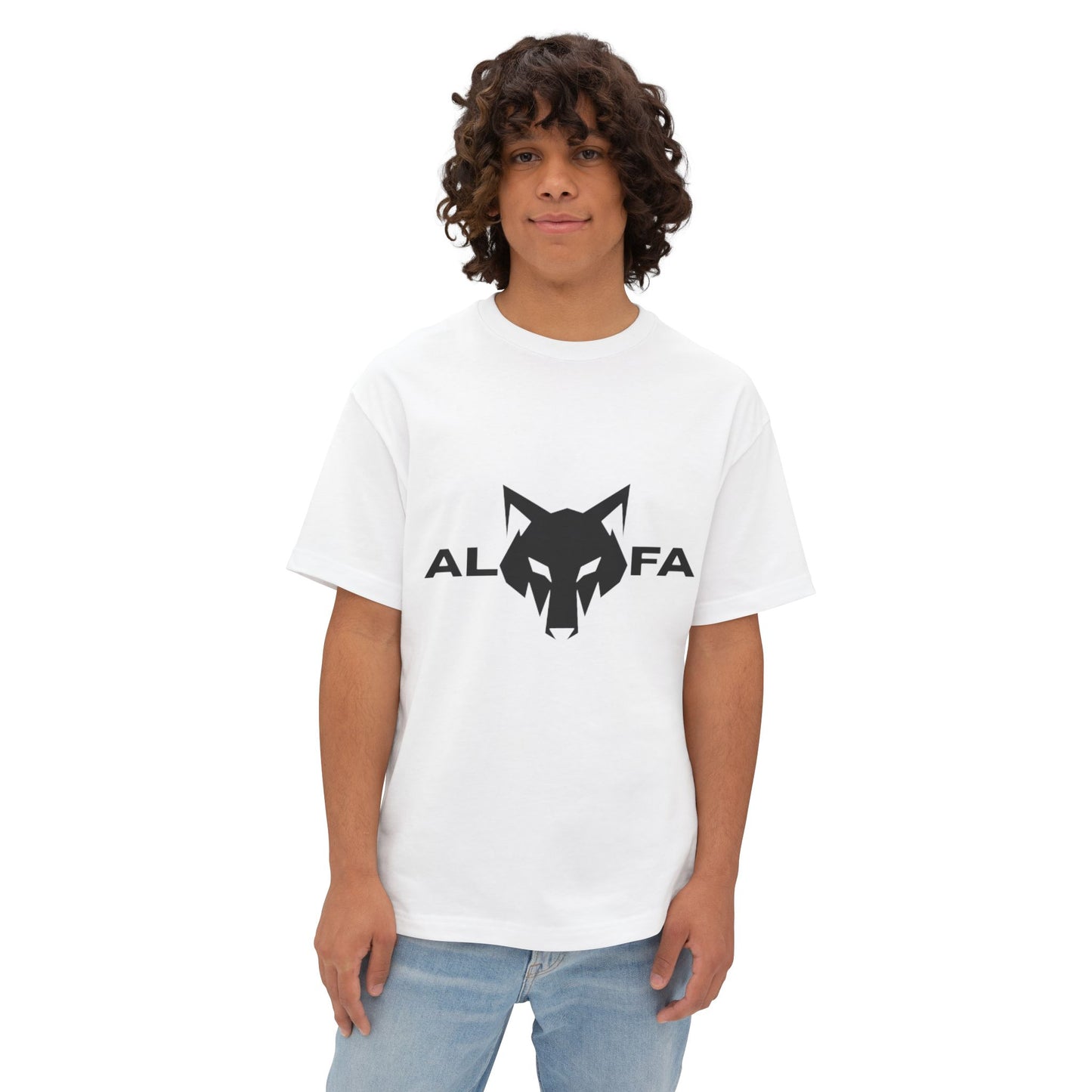 Maglietta oversize unisex Alpha Wolf