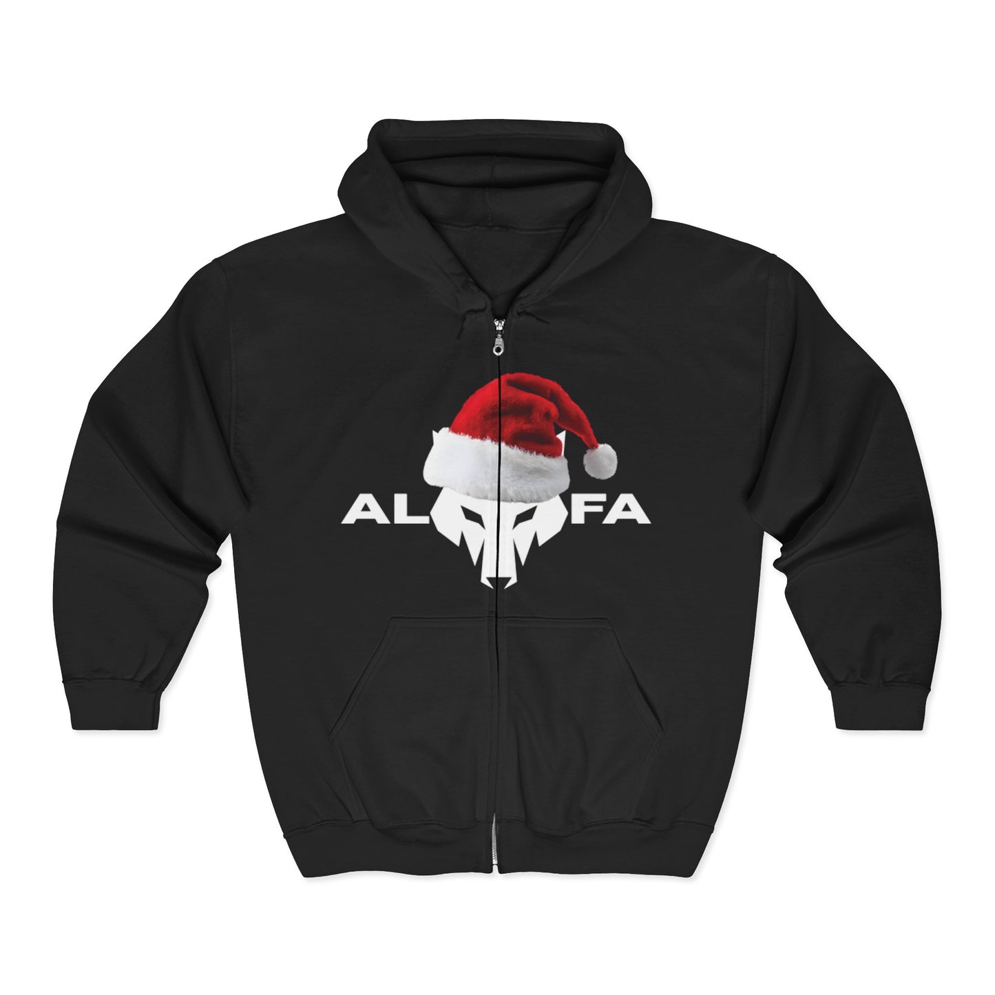 Felpa con cappuccio e zip Holiday Skull Natale