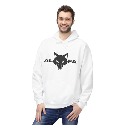 Felpa con cappuccio in pile unisex Alpha Wolf di peso medio - Elegante e confortevole