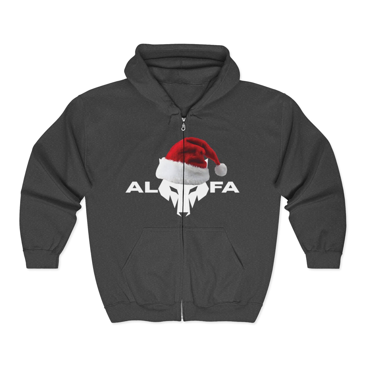 Felpa con cappuccio e zip Holiday Skull Natale