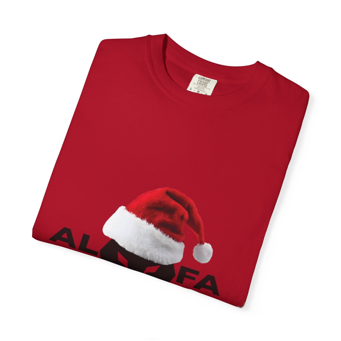 Maglietta unisex Holiday Spirit con grafica Babbo Natale