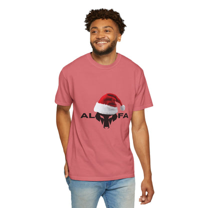 Maglietta unisex Holiday Spirit con grafica Babbo Natale